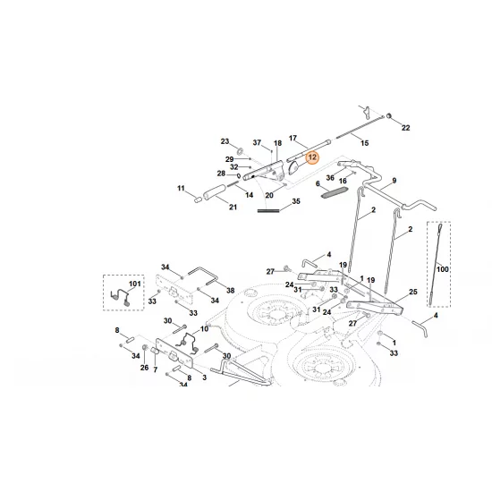 STIHL  Blacha zapadkowa 6170 703 9510